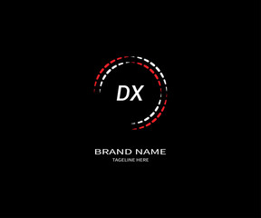 DX letter logo Design. Unique attractive creative modern initial DX initial based letter icon logo