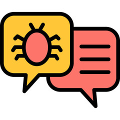 Malware Vector Line Filled Icon