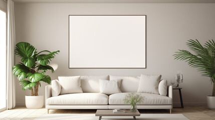 modern living room with sofa