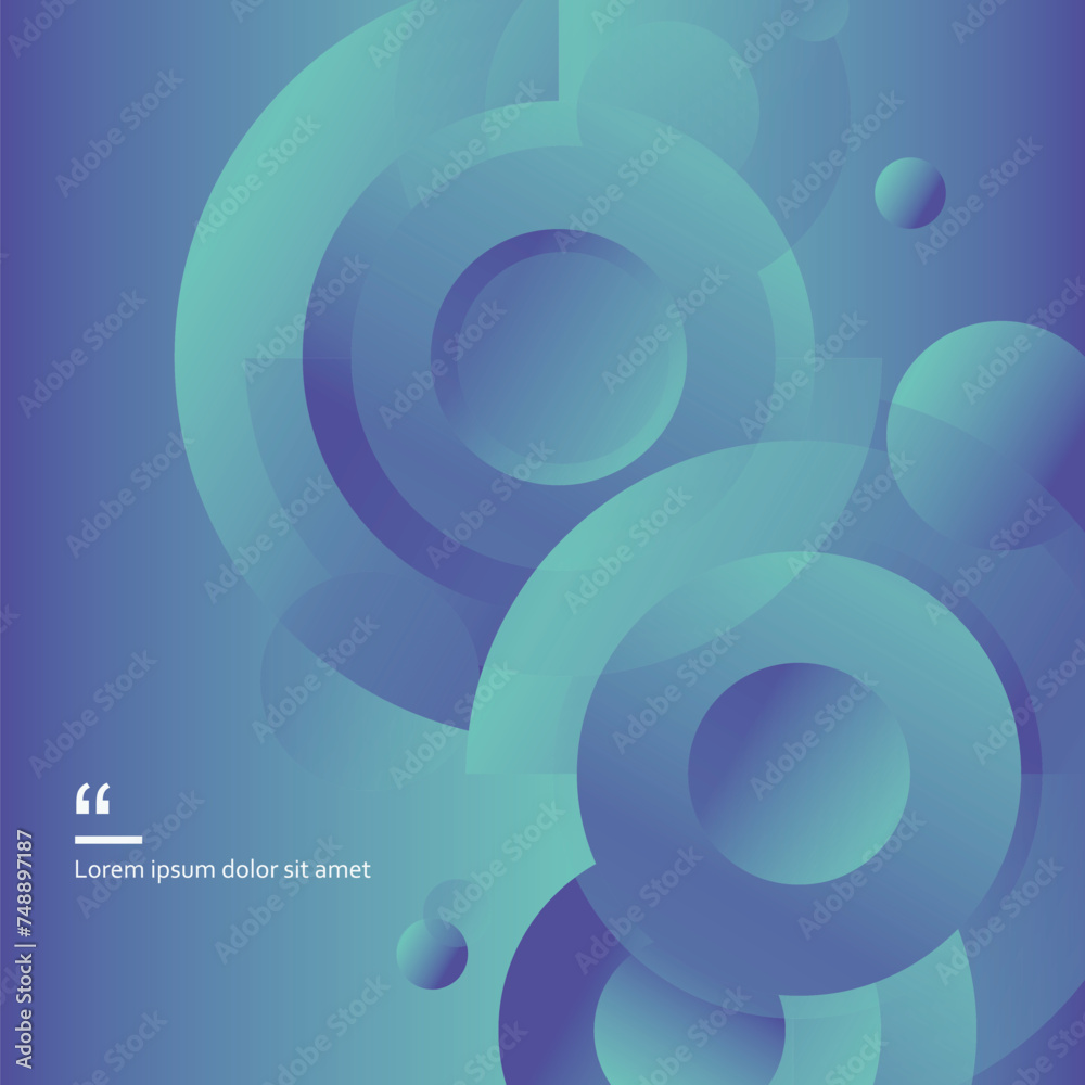 Poster Circles gradient vector design. Minimal modern gradient. Abstract cover background. Dynamic connect shapes template