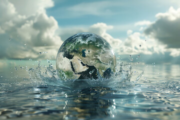 Celebrating Earth Day and World Health Day with a Floating Globe - Powered by Adobe