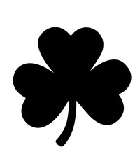 St Patricks Day shamrock clip art on plain white transparent isolated background for card, shirt, hoodie, sweatshirt, apparel, tag, mug, icon, poster or badge