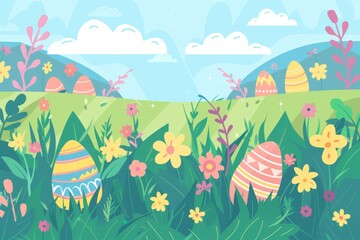 Fototapeta na wymiar background for Easter celebration, colorful 