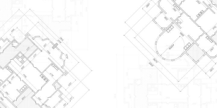 House plan project .Technical drawing background. Engineering design .Vector , illustration.