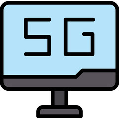5G-16 Vector Line Filled Icon