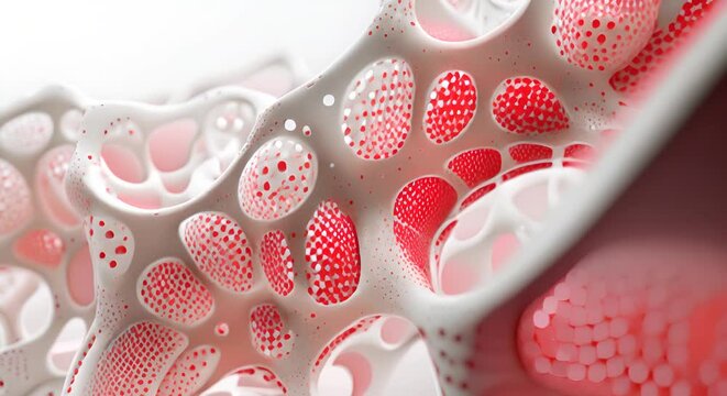 A 3D model of the intricate lattice of bone marrow cells