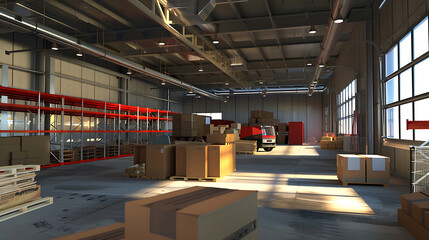 Logistics distribution center, Retail warehouse