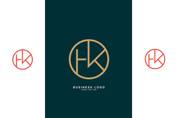 HK, KH, H, K, Abstract Letters Logo Monogram