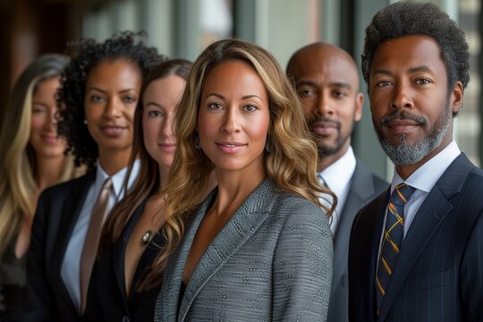 Culturally Inclusive and Generationally Diverse: United Business Leaders Gather for a Professional Portrait Celebrating Diversity - Powered by Adobe