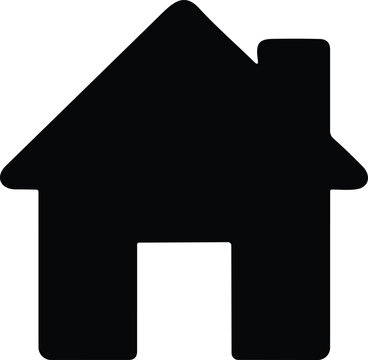 recommend clip art: Home or house symbol. homepage of real estate object and house black icon. home icon in flat style for apps and websites