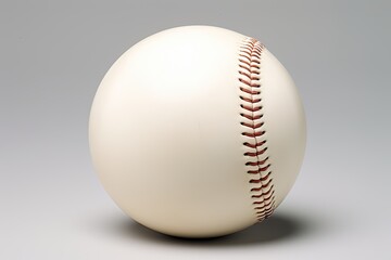 white baseball ball isolated on white