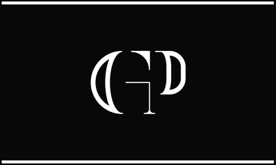GP, PG, G, P, Abstract Letters Logo Monogram