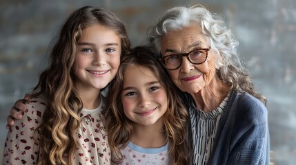 Multigenerational Family Affection in 8k Resolution
