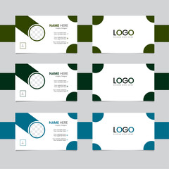 Premium modern card design, new elegant card design template with 3 colors.