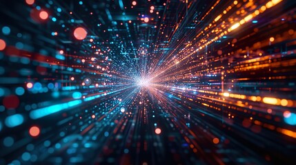 Fototapeta premium Visualisierung digitaler Prozesse