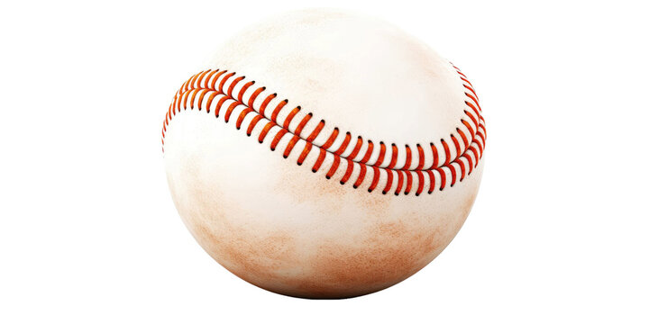 Baseball ball on transparent background