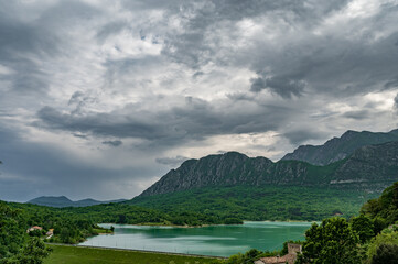 Castel San Vincenzo, Molise. The lake
