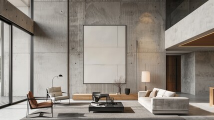 Fototapeta na wymiar Sleek elegance of a modern interior, where minimalist design meets contemporary sophistication