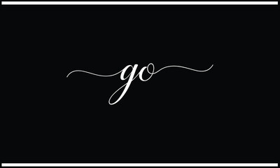GO,OG, G, O, Abstract Letters Logo Monogram