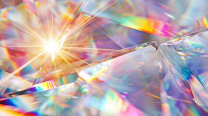 Abstract Backgrounds Prism light overlay flare crystal interference vibrant ,close-up, design element, shape, bright, light effect.