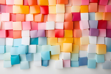 AI multicolored tile background