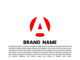 Letter A Logo. A Letter Design Vector