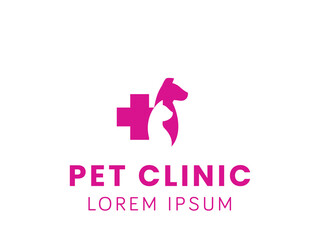 Pet care logo design. Animal care Logo design template