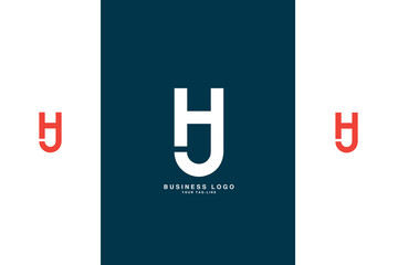 HJ, JH, H, J, Abstract Letters Logo Monogram