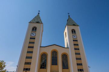 Medjugorje Bosnia and Herzegovina. The parish church of St. James