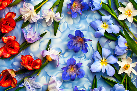 spirng flowers background