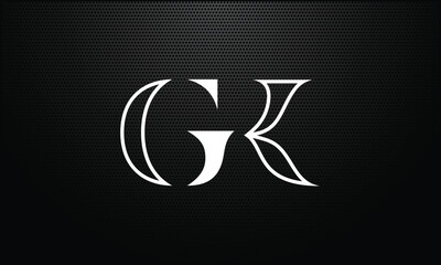 GK,KG,G , K, Abstract Letters Logo Monogram