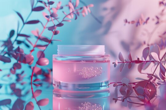 Face Skin care enthusiasm skin care cream. Skincare beauty cosmetic products: lip balm, Close up lotion, moisturiser, skincare Scrub eye gel, Antioxidants serum and trigger point massage jar pot