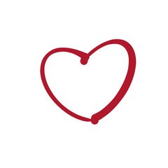 Heart icon isolated 