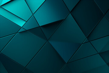 Fototapeta na wymiar Cyan color geometric dynamic background