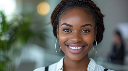 Customer service representatives assisting clients, wtih smiling face and resolving issues