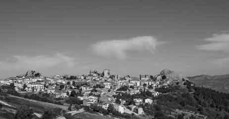Pietrabbondante, Isernia, Molise. Panorama