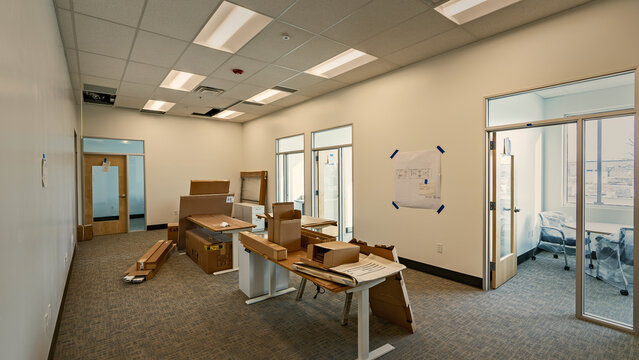 Office space under construction