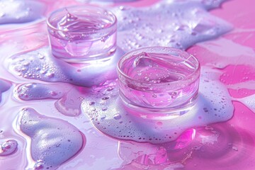 Face Skin boosters skin care cream. Skincare beauty cosmetic products: lip balm, Uplift lotion, skincare Cacay oil eye gel, Skin brightening therapy serum and Facial treatment procedure jar pot