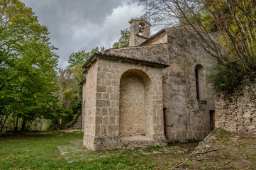 Rocchetta in Volturno, Molise. Sanctuary of Santa Maria delle Grotte