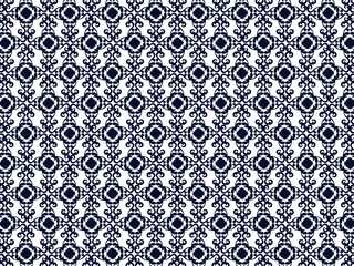 blue and white seamless pattern
