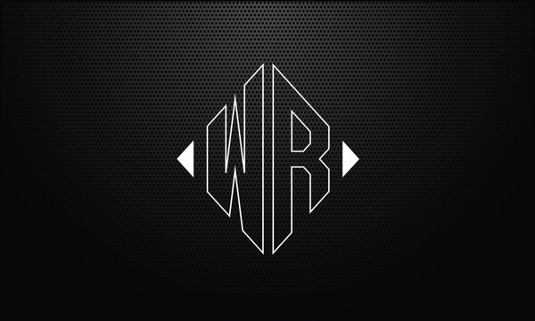 WR, RWW, R, Abstract Letters Logo Monogram
