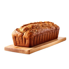 Quick bread isolated on transparent background