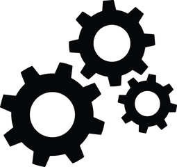 Setting gear icon. Cogwheel. Gear design. Tool, Cog,