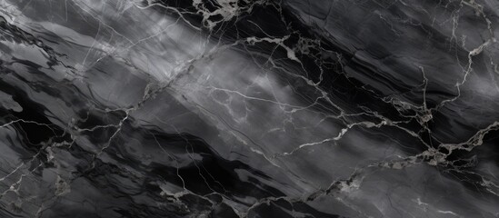 A high-resolution black and white marble texture with a natural pattern, perfect for background and design artwork.