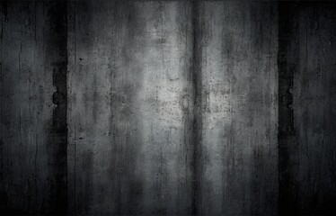 grunge background with Dark light central dark grey scratched scarf damaged abstract old background. scary spooky gradient template. Light spot. Matte, shining. Brushed, rough, grainy, grungy surface 