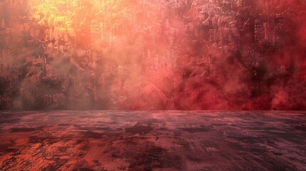 Fototapeta premium Vivid Fiery Red Abyss