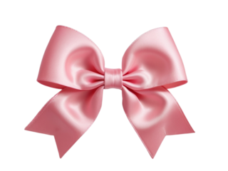 pink bow isolated on white, coquette, christmas, birthday, anniversary, Valentine.