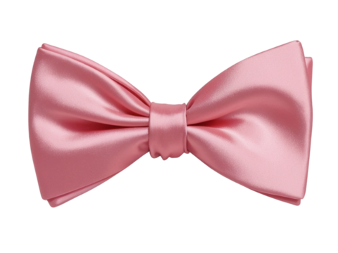 pink bow tie isolated on white background, coquette 