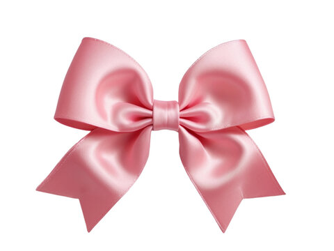 pink bow isolated on white, coquette, christmas, birthday, anniversary, Valentine.