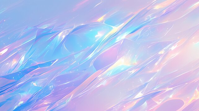 Fluid holographic ripples in a dreamy pastel spectrum
